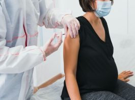 孕婦接種疫苗(示意圖)