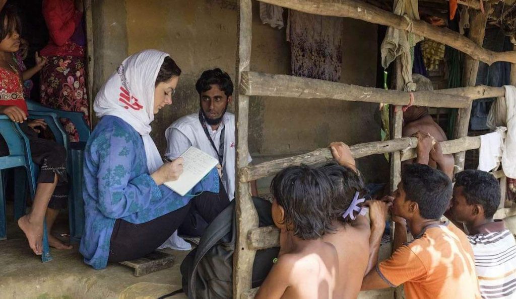 無國界醫生在孟加拉Kutupalong開設難民營收容羅興亞難民(圖.無國界醫生攝影師Antonio-Faccilongo拍攝)