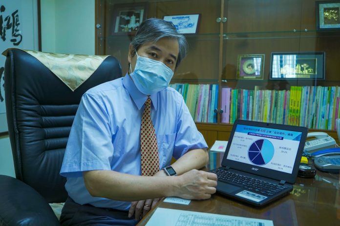 中華民國工業安全衛生協會湯大同理事長說明企業防疫福利調查