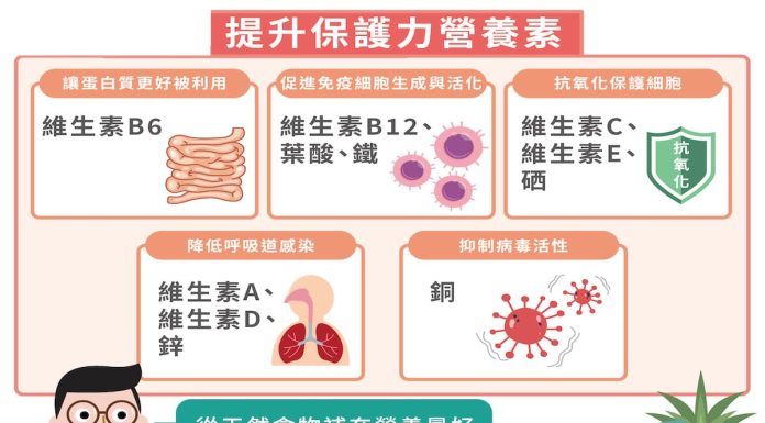 提升保護力營養素 快速累積抗疫保護力！