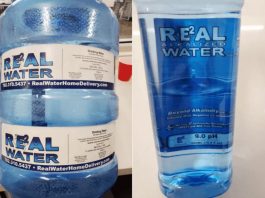 Real Water鹼性水引發肝衰竭，FDA警告人們不要使用名為“ Real Water”的鹼性水。 （圖片來源：FDA)