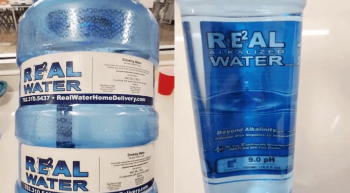 Real Water鹼性水引發肝衰竭，FDA警告人們不要使用名為“ Real Water”的鹼性水。 （圖片來源：FDA)