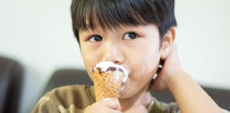 Eating Ice Cream In Summer