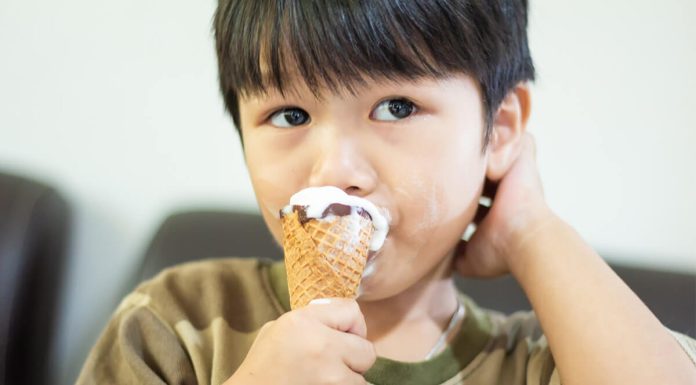 Eating Ice Cream In Summer