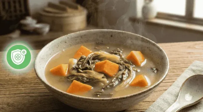 Mustard Greens Sweet Potato Soup Cold Recovery Immunity