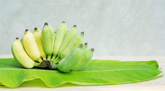 Pisang Awak Banana Banana Leaf Wooden Table (1)