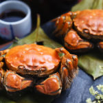 Steamed Crabs China Yangcheng Lake Stone Board (1)
