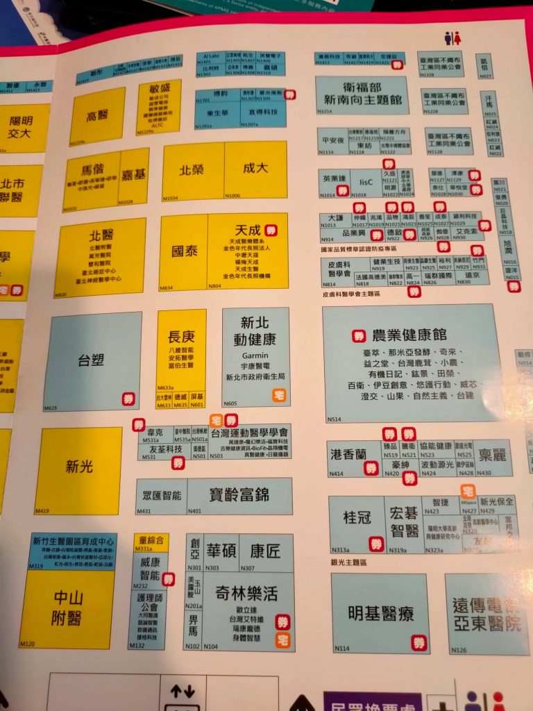 台灣醫療科技展地圖攻略